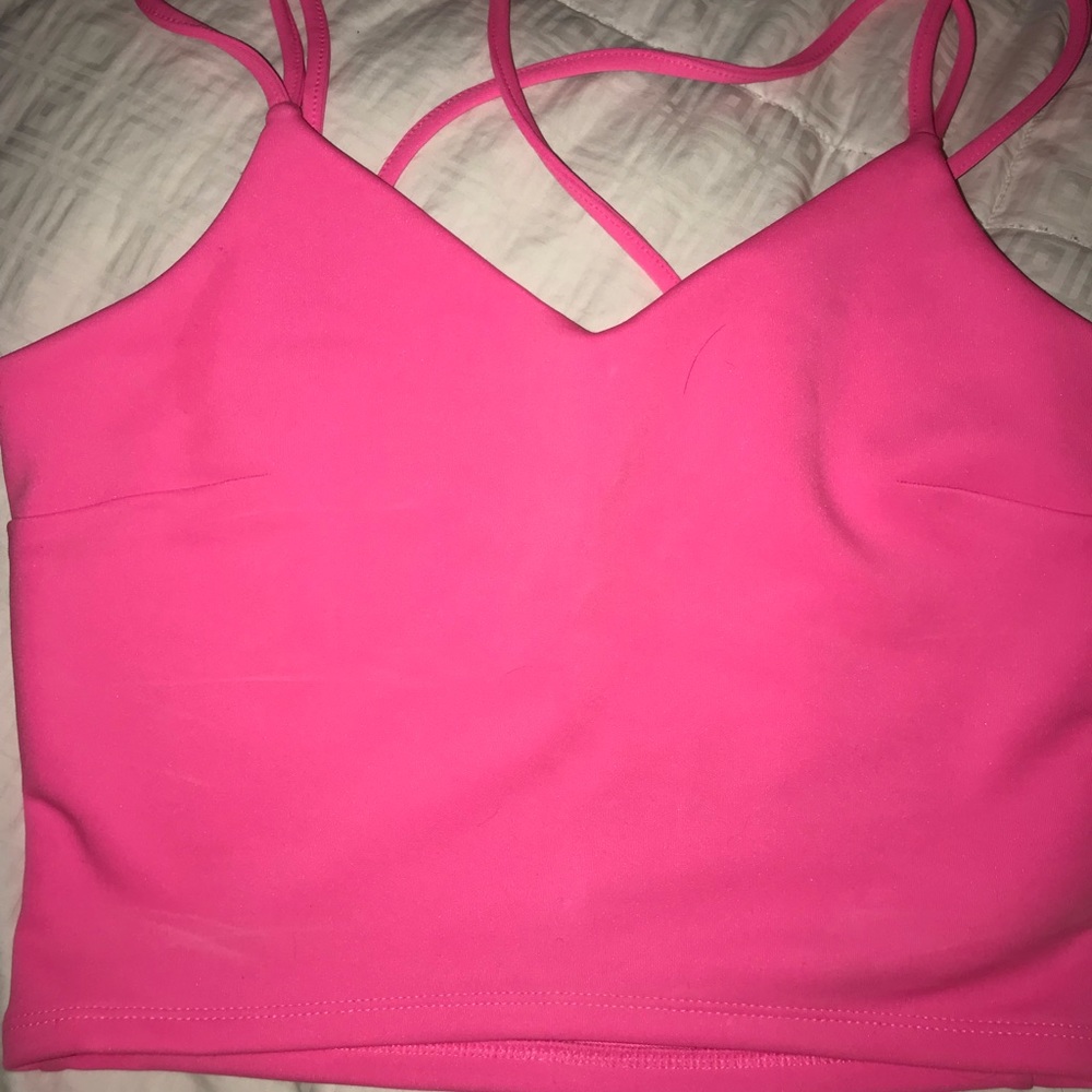 Express Hot Pink Crop